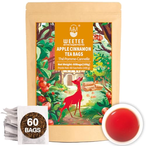 Apple Cinnamon Herbal Tea Bags 60 Count