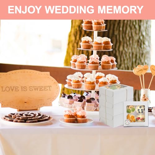Cupcake Boxes with Window (50 Count)