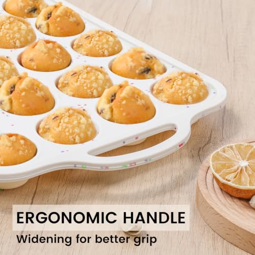 Mini Muffin Pan with Metal Reinforced Frame (2 Count)