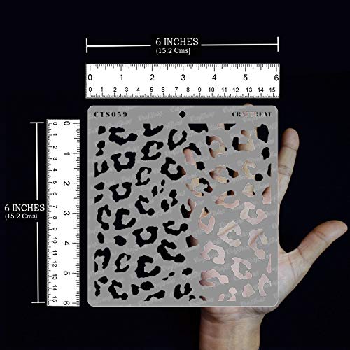 Reusable Cheetah Print Stencil