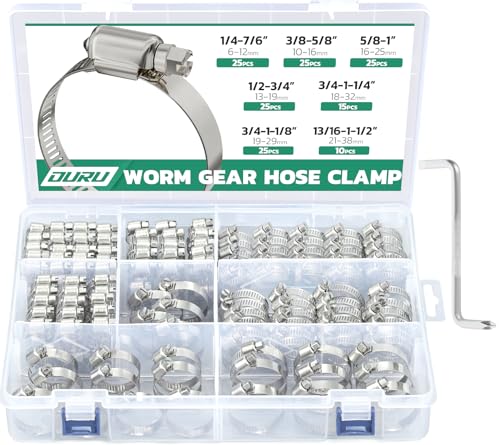 150PCS Hose Clamps Assortment Kit