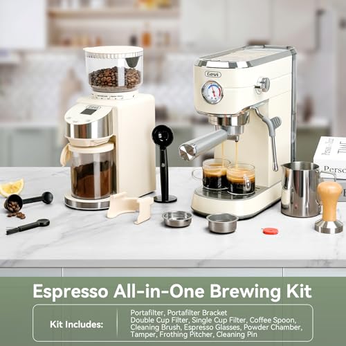 20 Bar Espresso Machine with Conical Burr Anti
