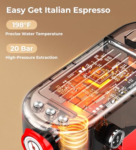 20 Bar Espresso Machine with Milk Frother