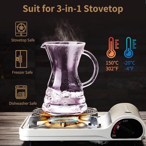 Pour Over Coffee Maker with Permanent Stainless Filter 27 fl oz (27 Fl Oz)