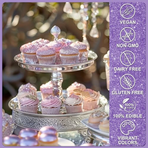 Violet Edible Glitter