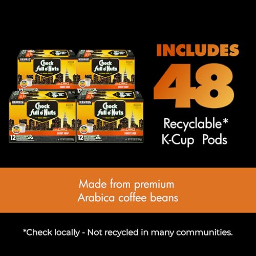 K-Cup Pods - Donut Shop, 4 Packs of 24 K-Cup Pods (96 Count)