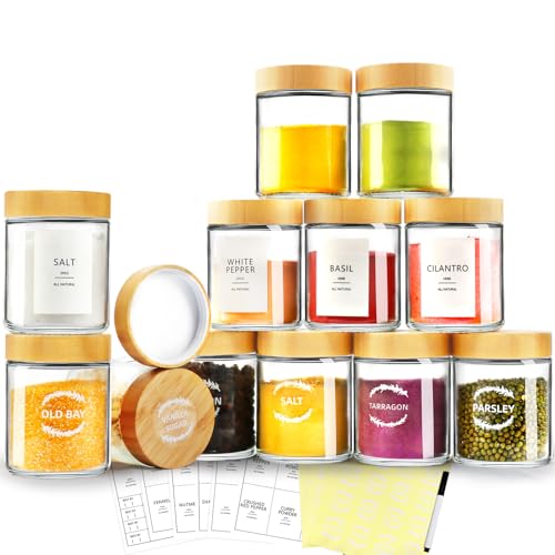 Spice Jars with Label (96 Fl Oz)