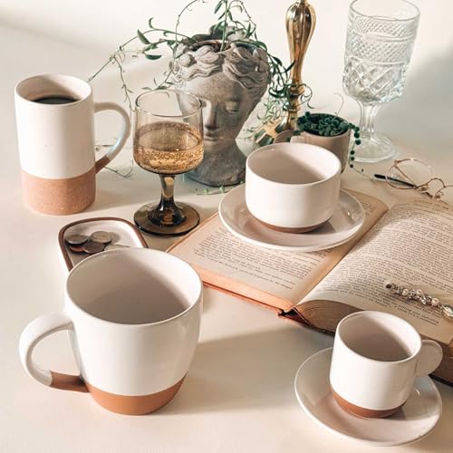 Mora Ceramics 8oz Cappuccino Mug Set of 4 (4 Count)