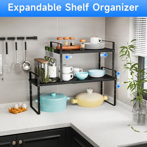 Expandable Cabinet Shelf Organizer (2 Count)