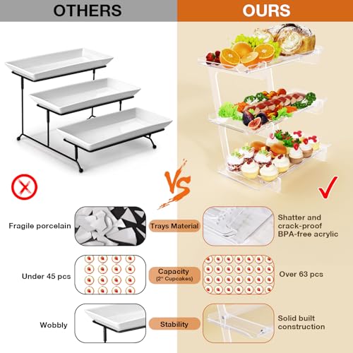 3 Tier Acrylic Serving Tray