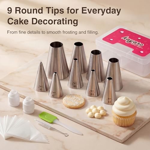 Round Piping Tip Set
