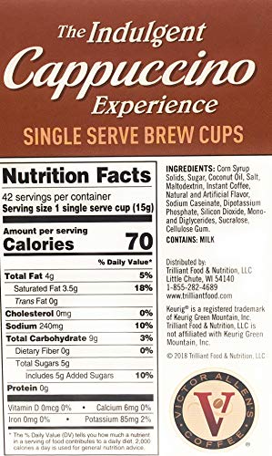 Victor Allen Indulgent White Chocolate Caramel Cappuccino Single Serve Cups (42 Count)