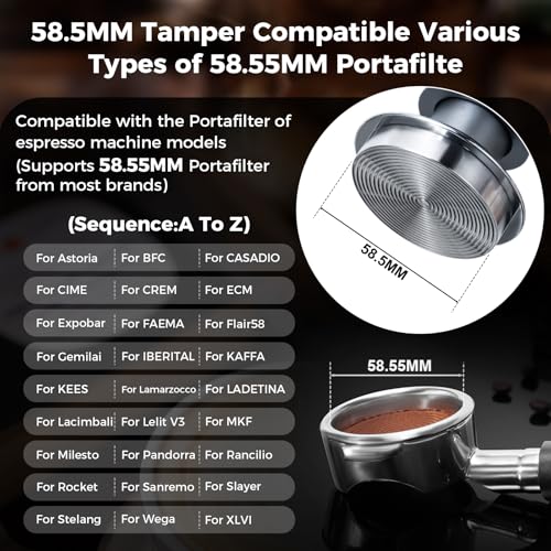 58.5mm Espresso Tamper