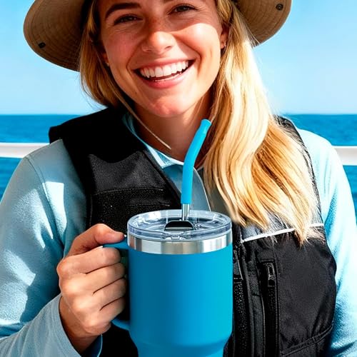 Metal Straws with Silicone Tip for 42 oz YETI Tumbler (4 Count)