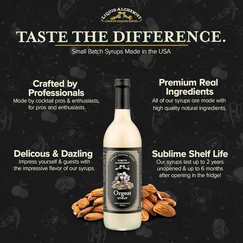 Orgeat Syrup for Cocktails (25.4 Fl Oz)