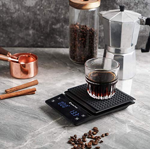KitchenTour Coffee Scale with Timer 3kg