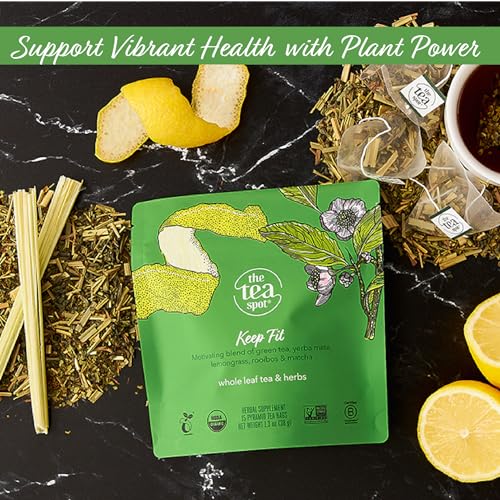 Organic Keep Fit Green Tea with Yerba Mate and Matcha for Metabolic Support (15 Count)