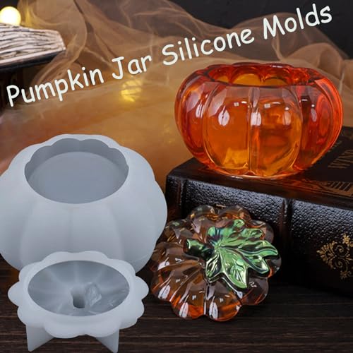 Pumpkin Jar Silicone Molds with Lid