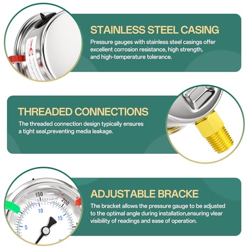0 300psi Stainless Steel 1