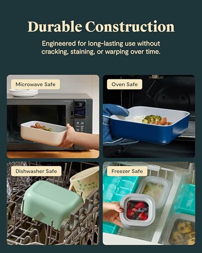 2 Piece Glass Food Storage Container Set (2 Count)
