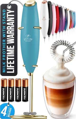 Powerful Milk Frother Wand With Duracell Batteries