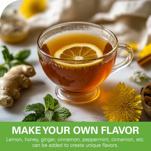 Roasted Dandelion Root Tea with Milk Thistle and Peppermint 50ct (50 Count)