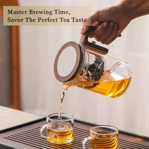 800ml Witchcraft Glass Teapot with Magnetic Water Separation Design