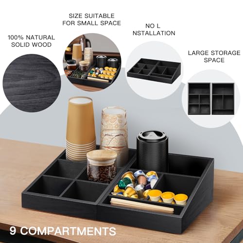 Coffee Station Organizer for Counter (2 Count)