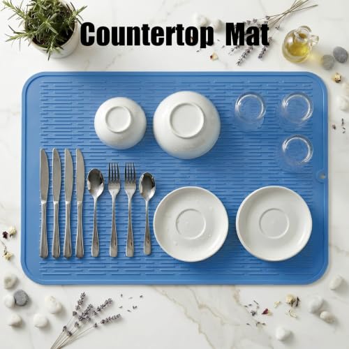 Silicone Dish Drying Mat for Multiple Usage