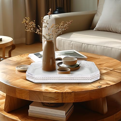 Octagonal Wood Serving Tray