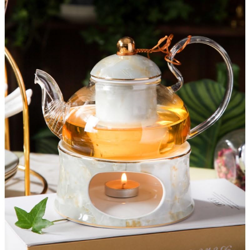 British Ceramic Afternoon Tea Cups Fruit Teapot with Filter Gift Box Flower Set