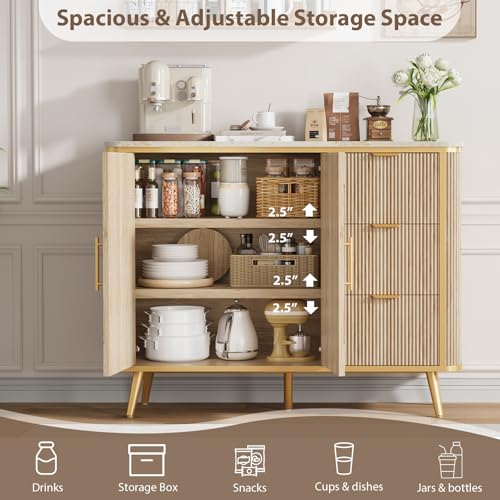 47.3" Modern Buffet Cabinet with Storage