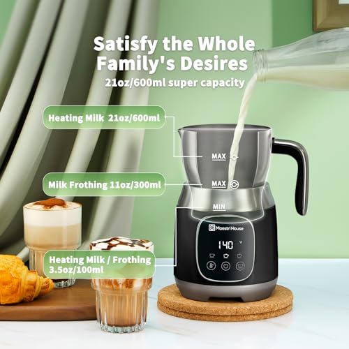 DualFro 600 Milk Frother and Steamer 21oz
