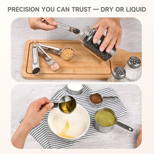 Measuring Cups and Spoons Set (8 Count)