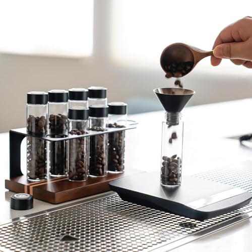 Coffee Bean Storage Tubes Single Dose Coffee Bean Cellars 8 Pcs with One (8 Count)