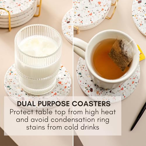 Terrazzo Coasters Set of 6 (6 Count)