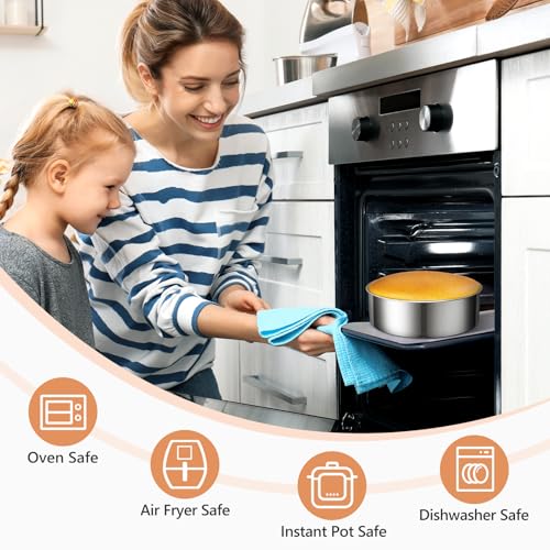 4/7/9-Inch Cake Pan Set, Removable Bottom, 304 Stainless Steel