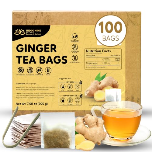 100 Ginger Tea Bags (100 Count)