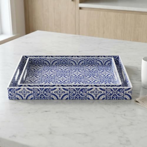 2 Pack Serving Tray with Handles (2 Count)