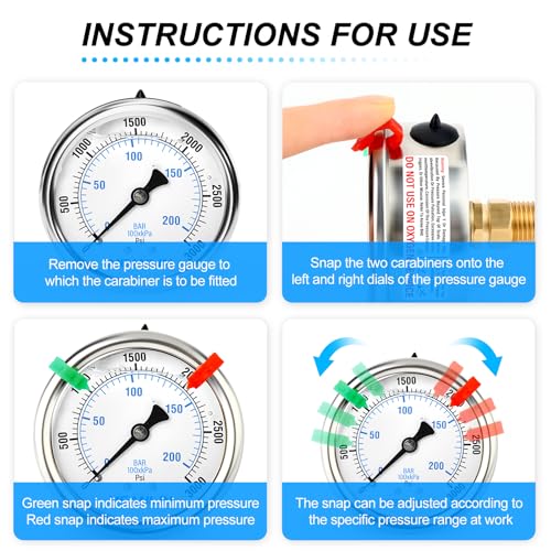 0~3000Psi Liquid Filled Pressure Gauge 1