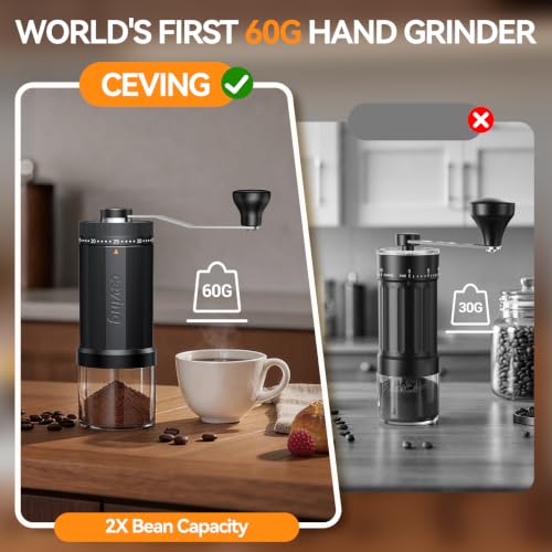 World's First 60g Large Capacity Manual Coffee Grinder