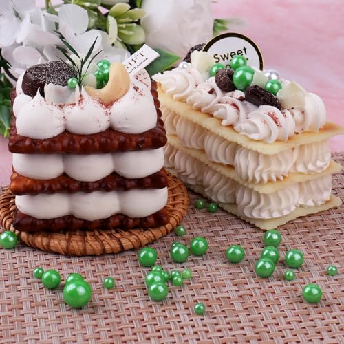 Green Pearl Sprinkles for Cake Decorating (4.6 Ounce)