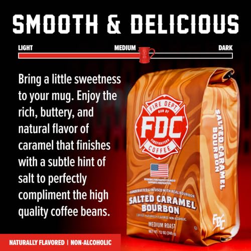 Salted Caramel Bourbon Infused Ground Coffee (12 Ounce)