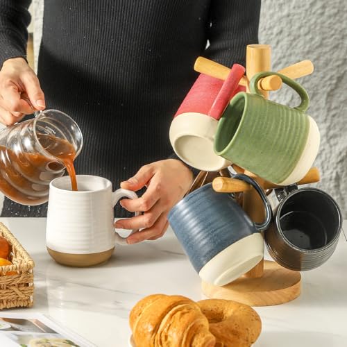 Porcelain Coffee Mugs Set of 6 (6 Count)