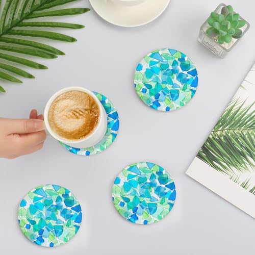 2 Pack Ceramic Coasters for Drinks (2 Count)
