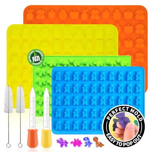 Silicone Gummy Molds Set of 4