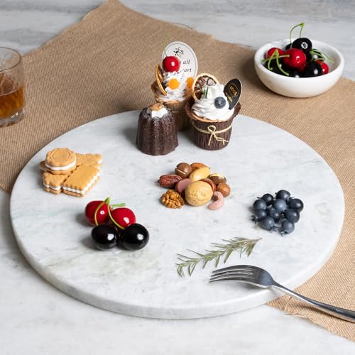 16" Light Gray Marble Stone Cutting Board
