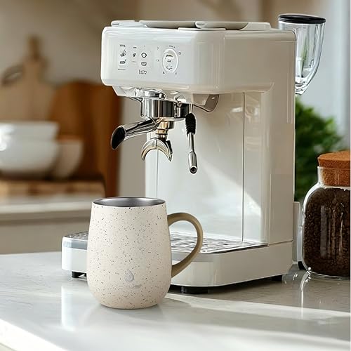 16 oz Insulated Coffee Mug with Lid and Handle