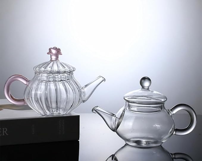 Mini Tea Pot, Glass Teapot Small Tea Kettle for One person use,100ml