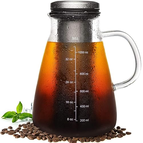 Cold Brew Iced Coffee Maker 34oz